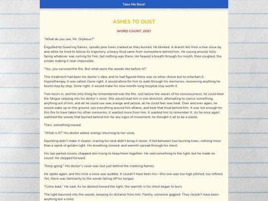 writing/ashes screenshot