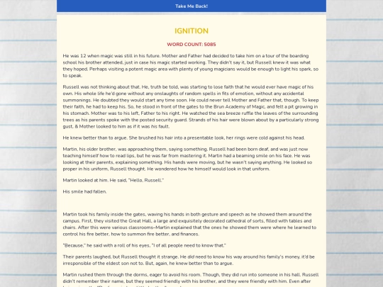 writing/ignition screenshot