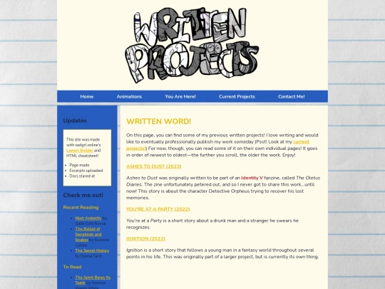 written screenshot