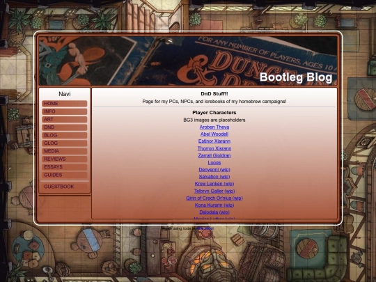 dndpage screenshot