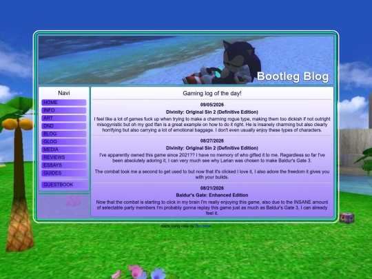 gamelog screenshot