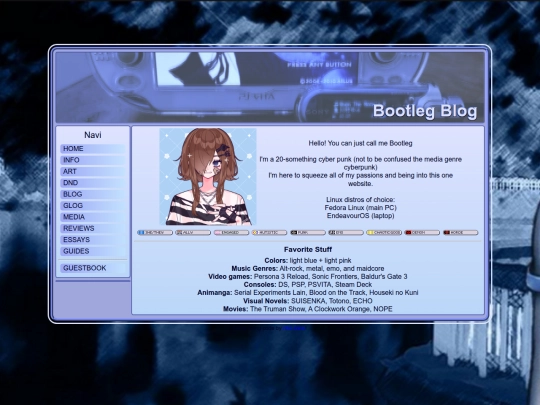 info screenshot