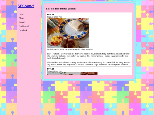 foodjournal screenshot