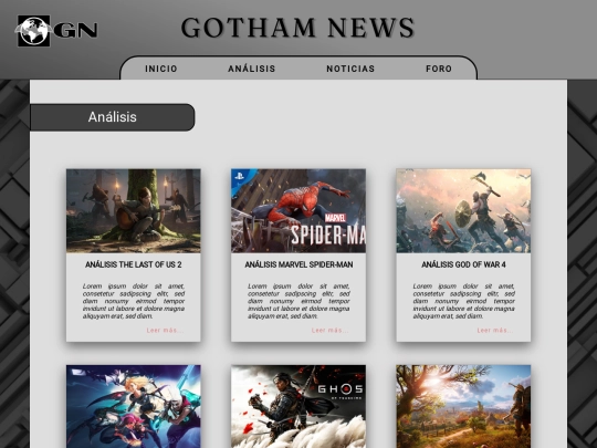 Gotham News/analisis screenshot