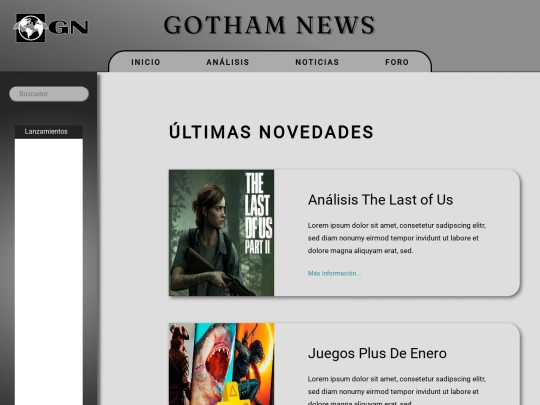 Gotham News/inicio screenshot