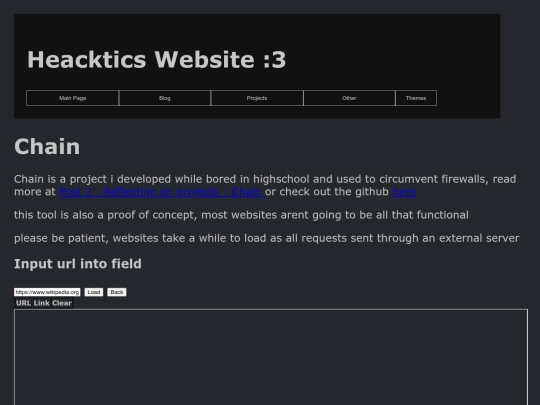 Pages/Misc/Chain screenshot