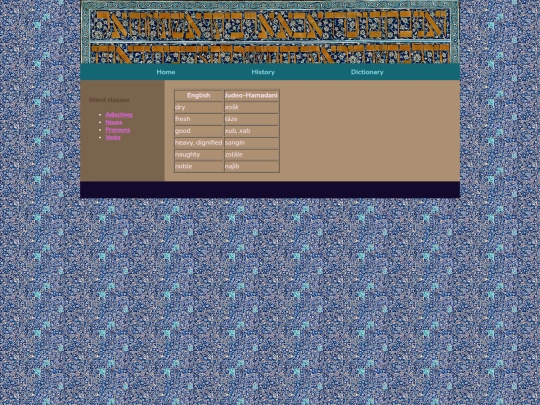 adjectives screenshot