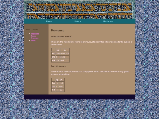 pronouns screenshot