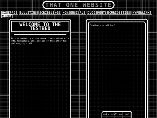 testbed screenshot