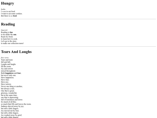 USECodeWebPoem screenshot