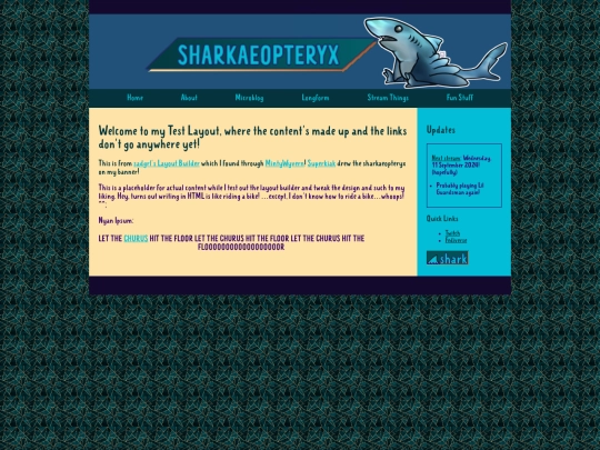 test-layout screenshot