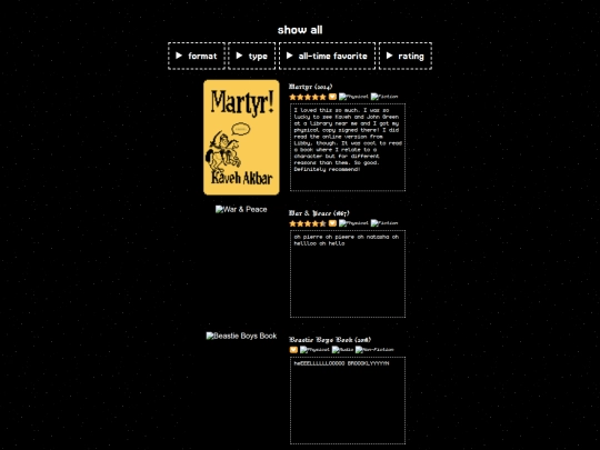 collections/book screenshot