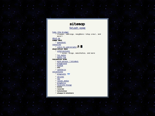 sitemap screenshot