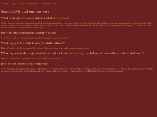 faq screenshot
