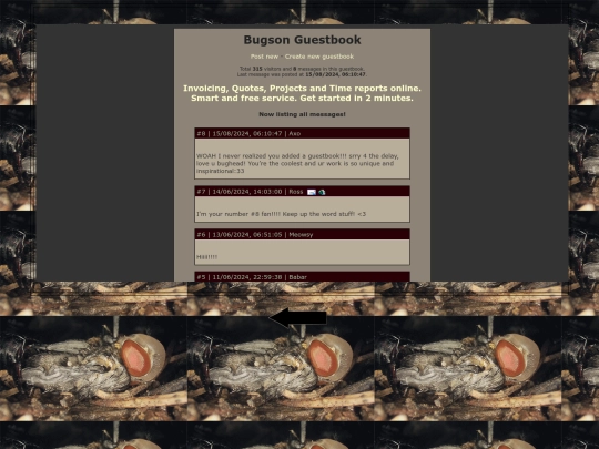 Guestbook screenshot