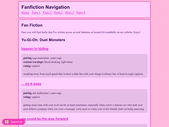 fanfiction screenshot