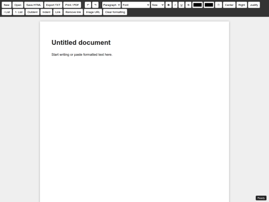CitrusOS/CitrusOS_Apps/Simple Rich Text Processor ODIN screenshot
