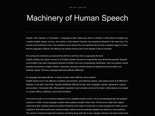 MPA_ESSAYS/Machinery of Human Speech screenshot