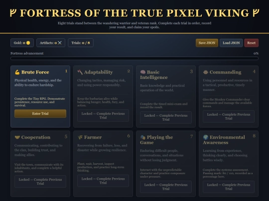 Warrior_Battle_Training_Camp/FORTRESS OF THE TRUE PIXEL VIKING screenshot