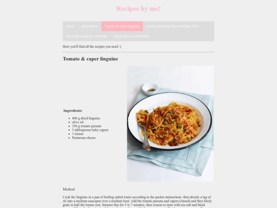 recipe1 screenshot