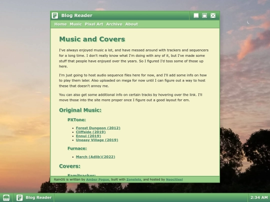 music screenshot