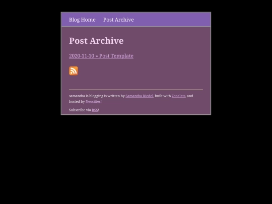 blog/archive screenshot