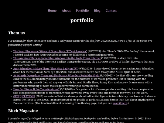 portfolio screenshot