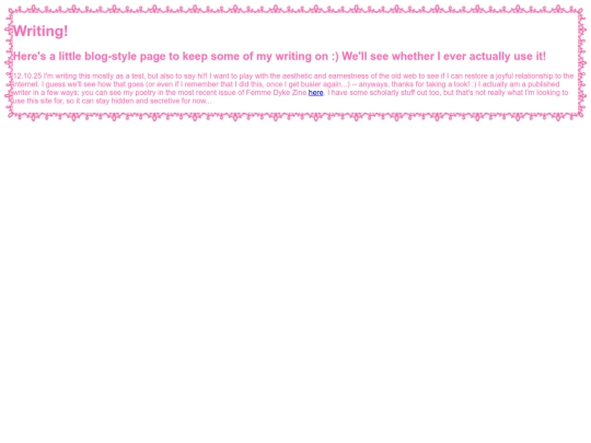 writing screenshot