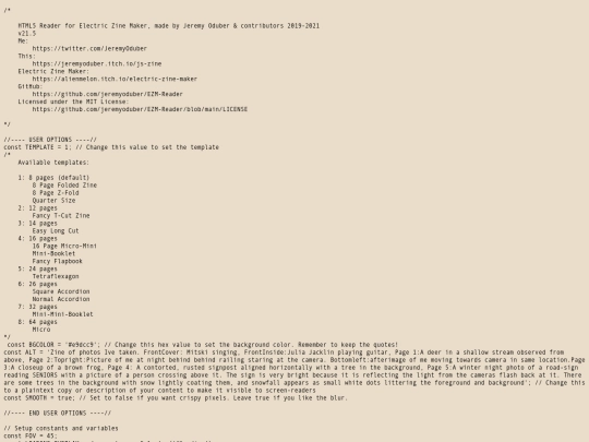 Zines screenshot