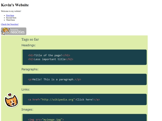 index screenshot