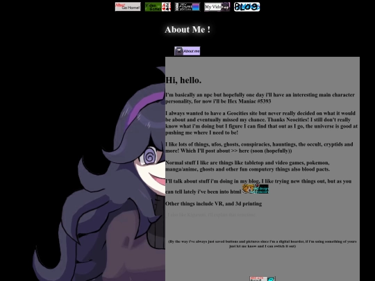 aboutme screenshot