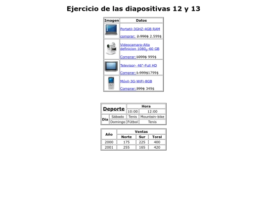 tablas screenshot