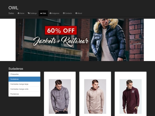 sales-sudaderas screenshot