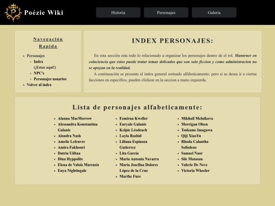 personajes-index screenshot