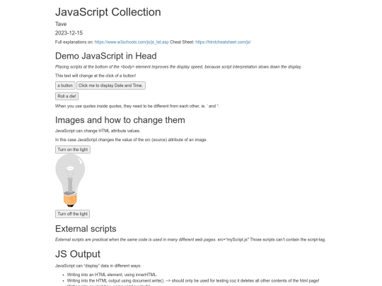 JavaScript_Collection screenshot
