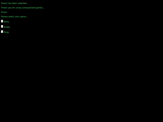 Green/Green screenshot