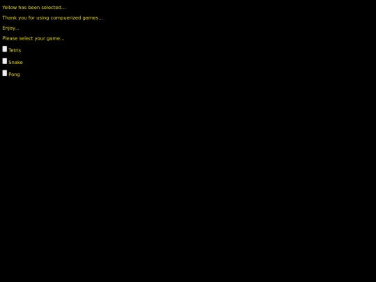 Yellow/Yellow screenshot