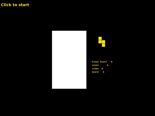 Yellow/tetris screenshot