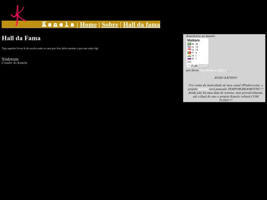 Kanela/fame-hall screenshot