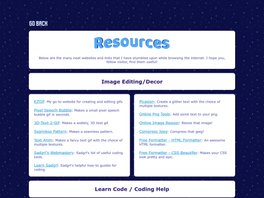 resources screenshot