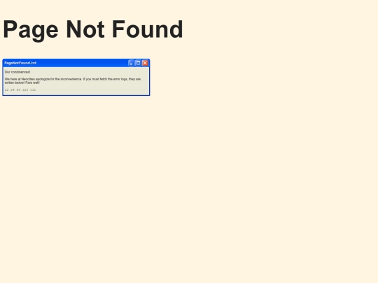 not_found screenshot