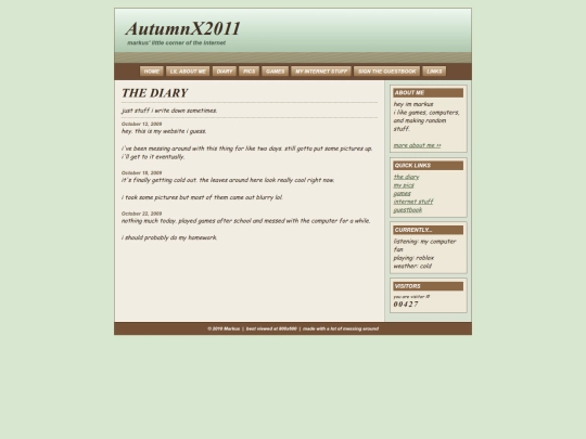 diary screenshot