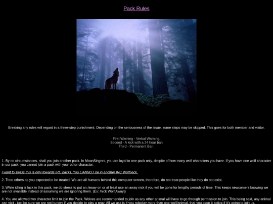 rules screenshot