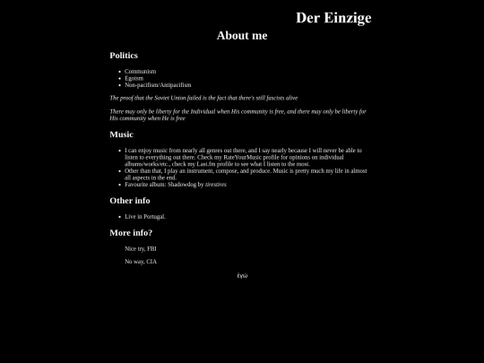 info screenshot