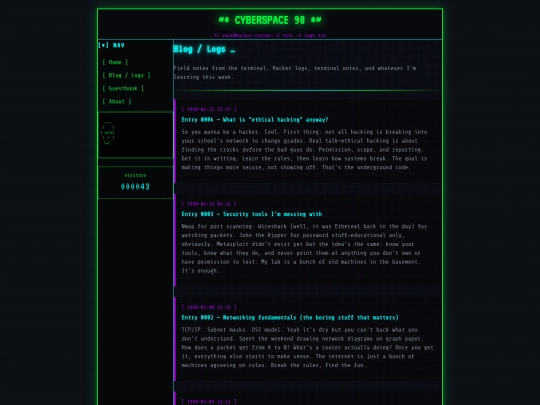 blog screenshot