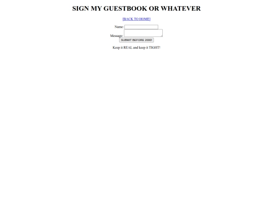guestbook screenshot