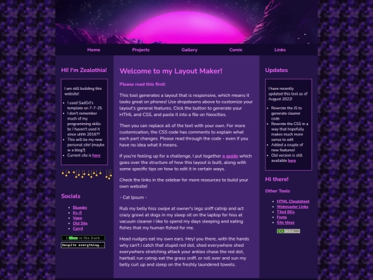 Projects screenshot