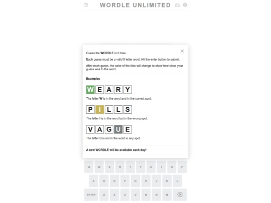wordle screenshot