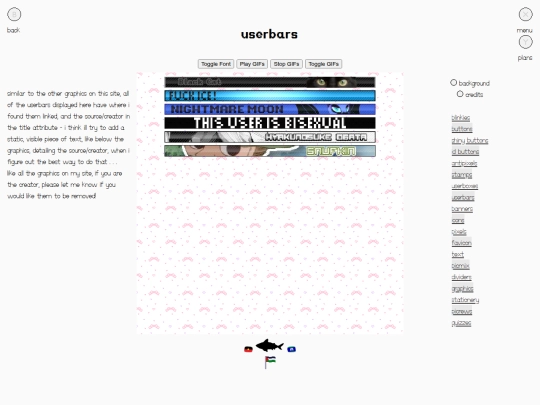 main.page/beach.house/desk/computer/digital.collections/userbars screenshot