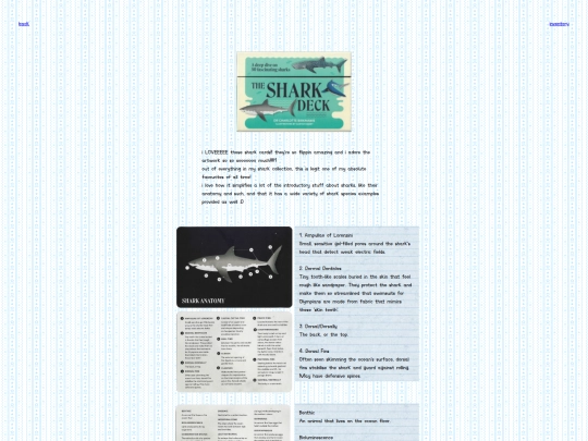 main.page/beach/marine.science/sharks/DrCharlotteBirkmanisIllustrationsbyGustavDejertSharkDeck screenshot